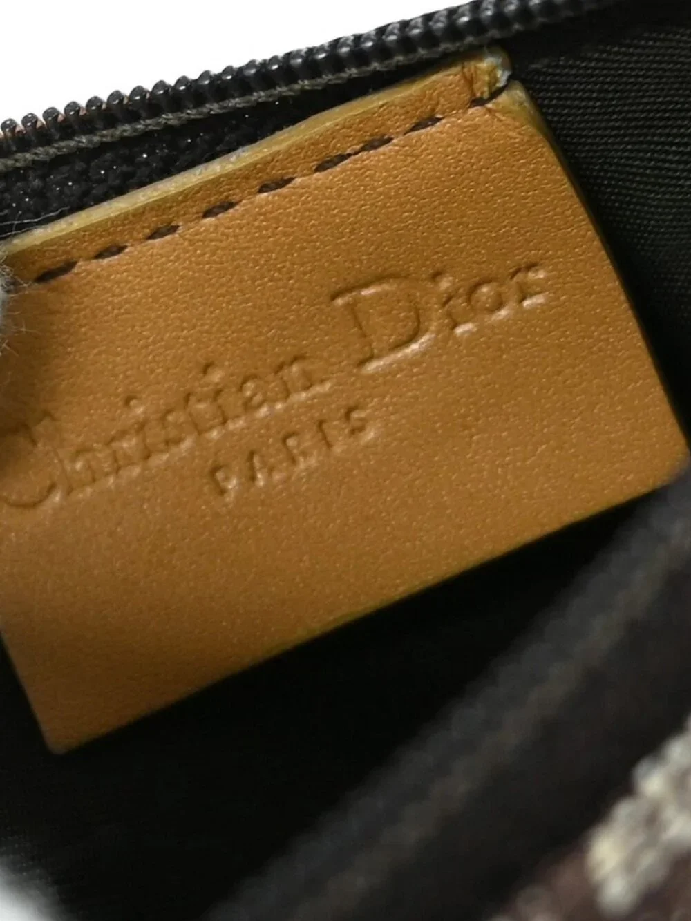 Christian Dior Trotter Saddle Coin Purse Wallet Mini Pouch Bag TR0012 NQ03527